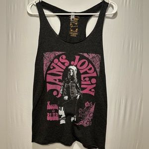 Janis Joplin Bluescentric racer back tank